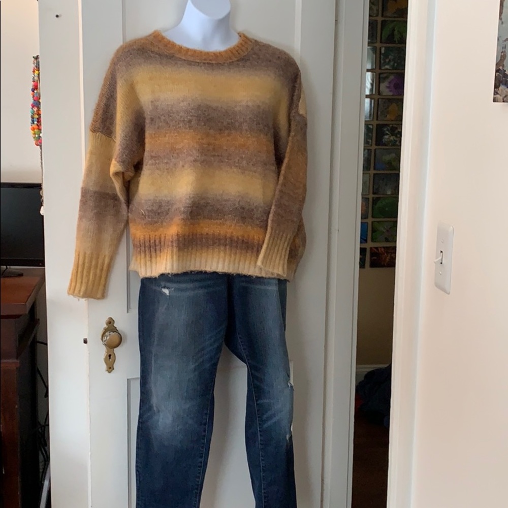 Yellow stripe sweater